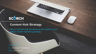 Content Hub Strategy
Why a Content Hub should be at the hearth of your
global content marketing strategy
By: Giuseppe Caltabiano
Prepared for:
Date: 22.12.2017
 