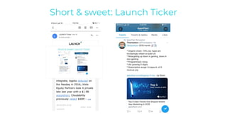 Short & sweet: Launch Ticker
 