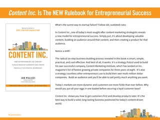 #ContentInc
What’s the surest way to startup failure? Follow old, outdated rules.
In Content Inc., one of today’s most sou...