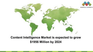 Content Intelligence Market is expected to grow
$1956 Million by 2024
 