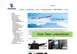 Gute Taten unterstützen
 