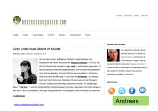 www.andreasvongunten.com
                           Andreas
 
