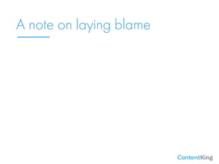 A note on laying blame
 