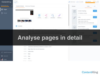 Analyse pages in detail
 