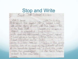 Stop and Write
 