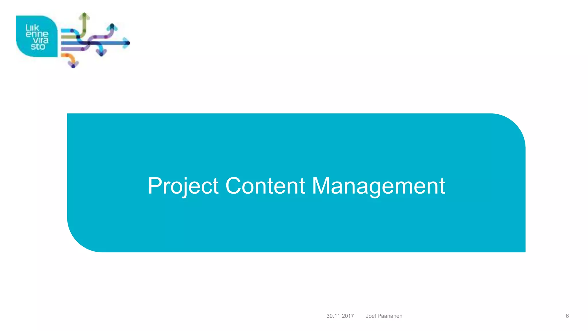 Content management – Strategy, process and tools in project life cycle ...