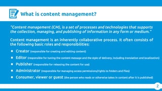 Content Management Systems | PPT