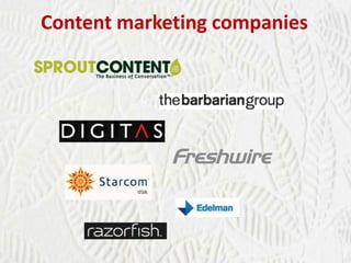 Content marketing companies

 