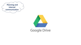 Planning and
internal
communication
 