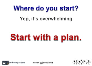 Follow @johncarcutt
Yep, it’s overwhelming.
 