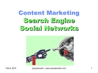 Content Marketing Search Engine Social Networks 