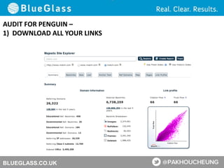BLUEGLASS.CO.UK
AUDIT FOR PENGUIN –
1) DOWNLOAD ALL YOUR LINKS
 