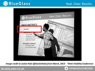 BLUEGLASS.CO.UK
Image credit to Jackie Hole (@JackieHole) from March, 2013 - Think Visibility Conference
 