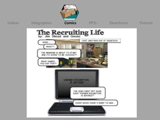 Videos   Infographics   Comics   PPTs   Ebrochures   Podcast
 