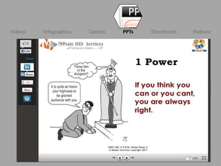 Videos   Infographics   Comics   PPTs   Ebrochures   Podcast
 