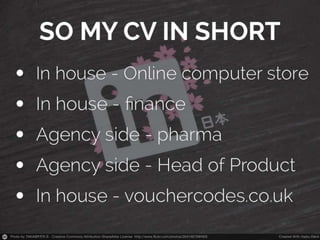 Photo by TAKA@P.P.R.S - Creative Commons Attribution-ShareAlike License http://www.flickr.com/photos/26414679@N05

Created with Haiku Deck

 