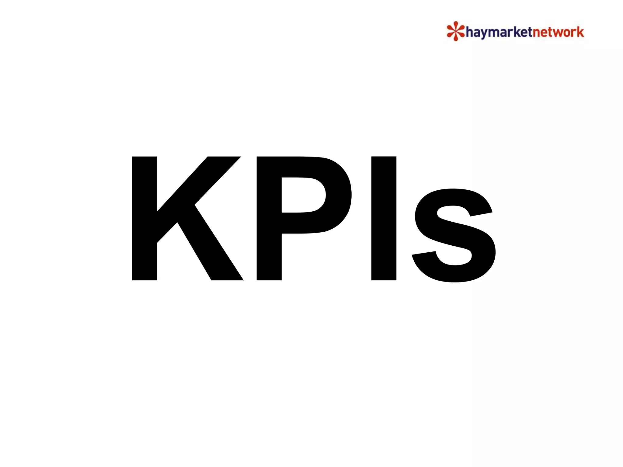 KPIs 
 