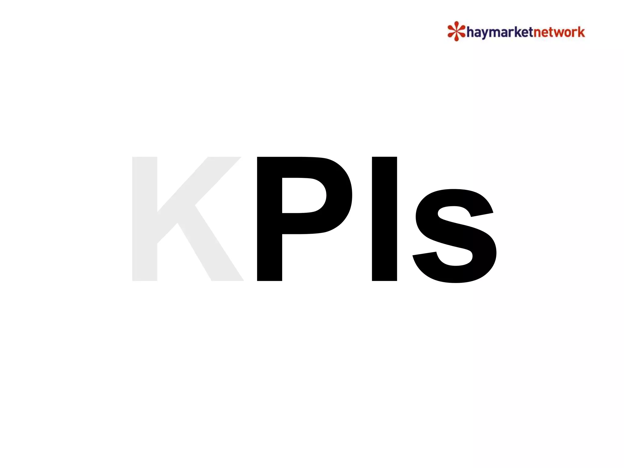 KPIs 
 