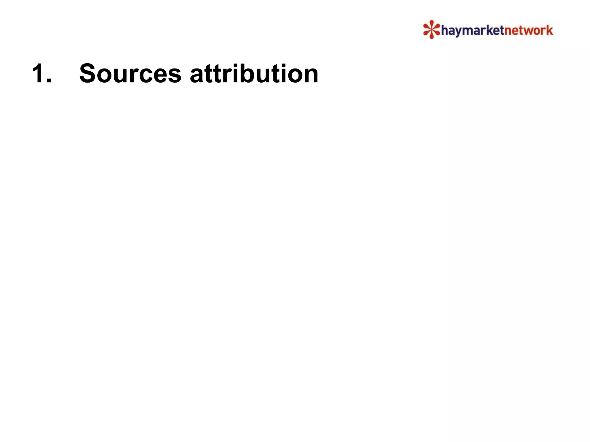 1. Sources attribution 
 