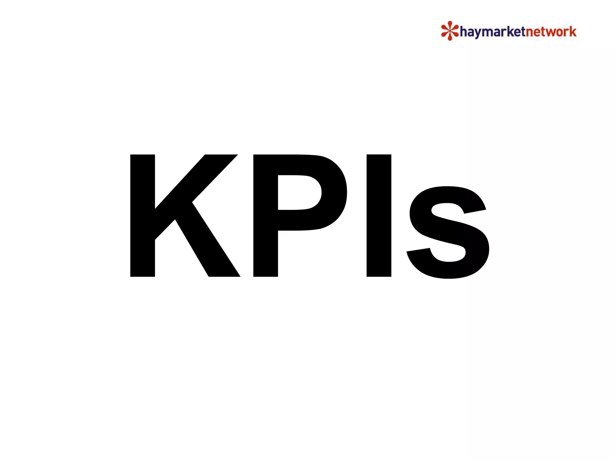 KPIs
 