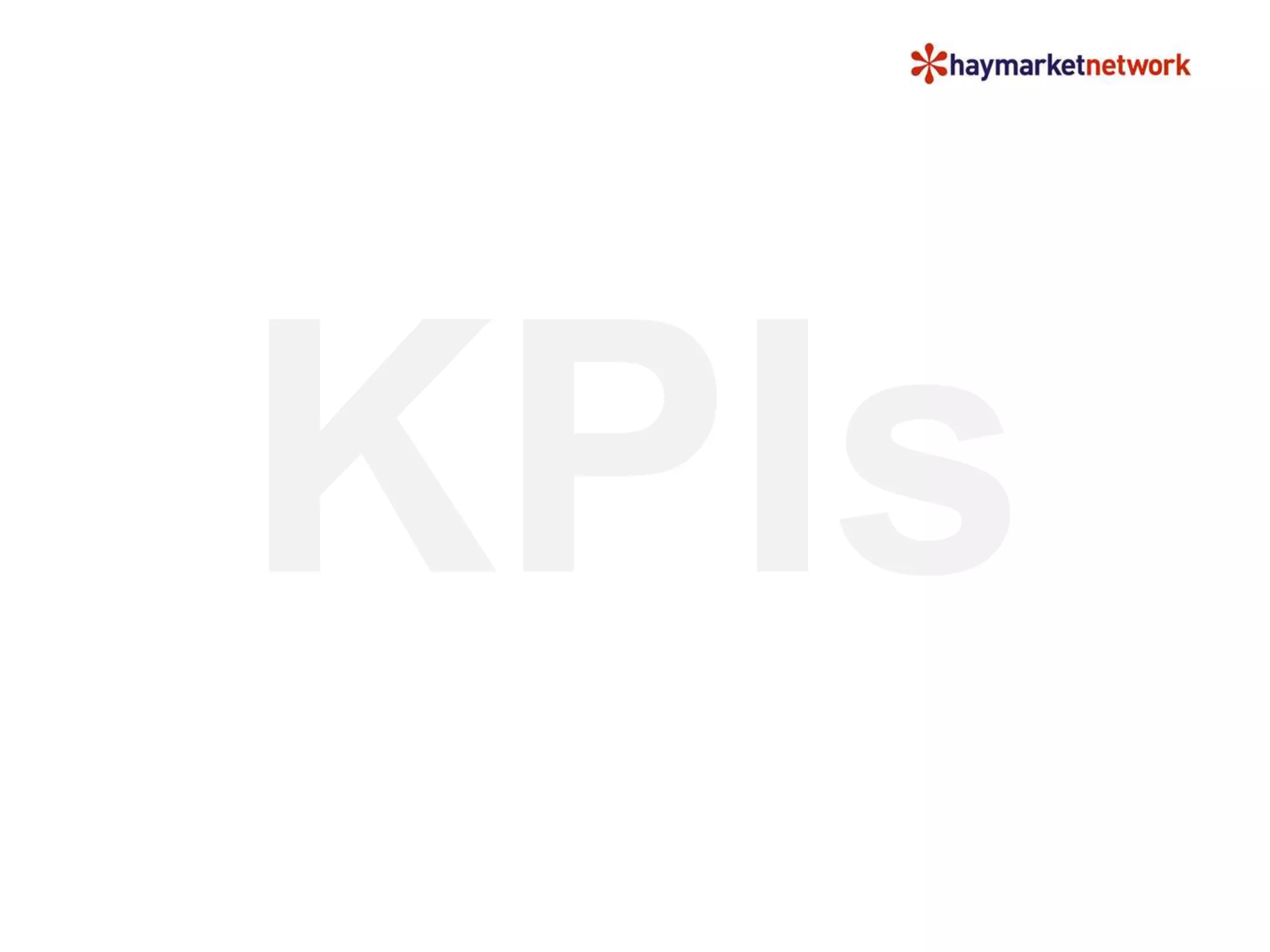 KPIs
 