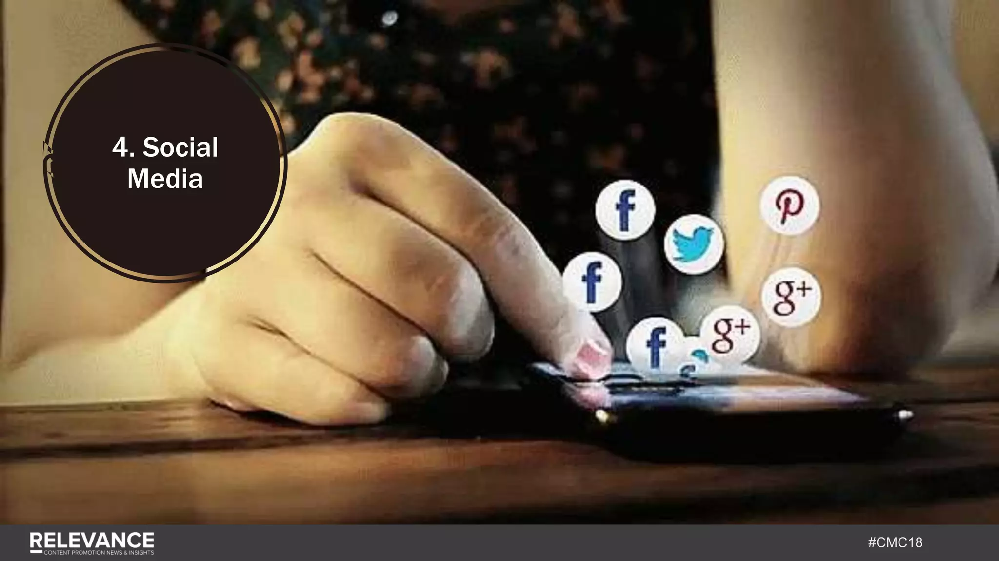 #CMC18
4. Social
Media
 