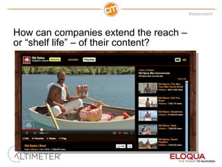 How can companies extend the reach –  or  “shelf life” – of their content? 