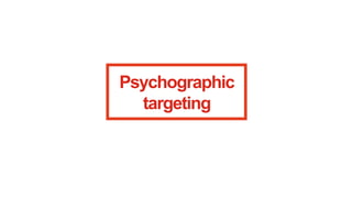 Psychographic
targeting

 