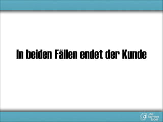 Es geht um die Leser 
und deren Bedürfnisse.

 