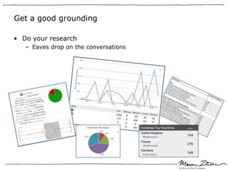 Get a good grounding

• Do your research
   – Eaves drop on the conversations
 