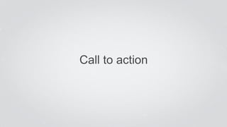 Call to action
 