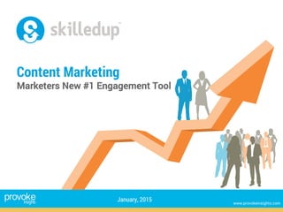 www.provokeinsights.com
Content Marketing
Marketers New #1 Engagement Tool
January, 2015
 