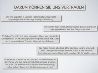 Blog, Webtexte, Newsletter und Facebook-Seite
für Hülskötter & PartnerBlogs & Projekte
 