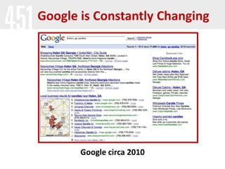 Google is Constantly Changing

Google circa 2010

 
