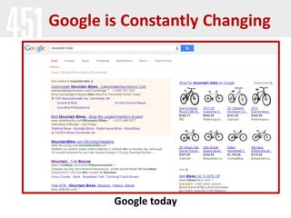 Google is Constantly Changing

Google today

 