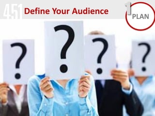 Define Your Audience

1 PLAN

 
