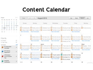 Content Calendar
 