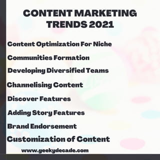 Content marketing trends 2021