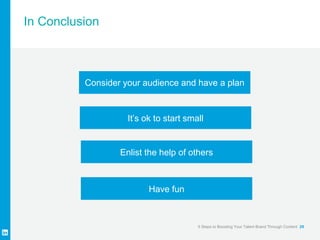 Webcast Content marketing: versterk je Talent Brand in 5 stappen - Part 2