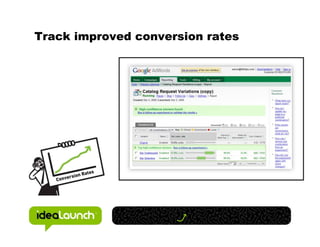 Track improved conversion rates
 