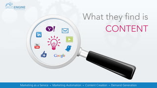 What they find is
CONTENT
 