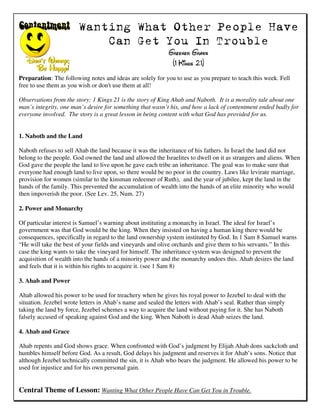 Contentment Life Group Guide