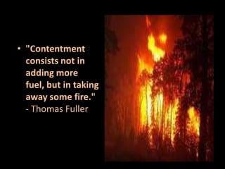 Contentment, Peace, Harmony