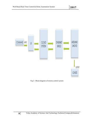 WEB BASED REAL TIME CONTROL AND HOME AUTOMATION SYSTEM | PDF