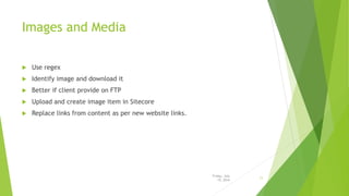Content migration for sitecore | PPTX