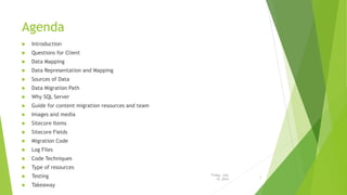 Content migration for sitecore | PPTX
