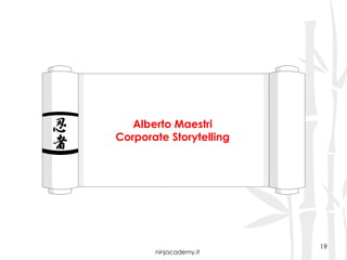 ninjacademy.it
Alberto Maestri
Corporate Storytelling
19
 