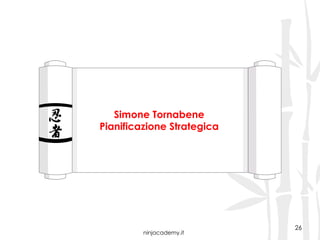 ninjacademy.it
Simone Tornabene
Pianificazione Strategica
26
 