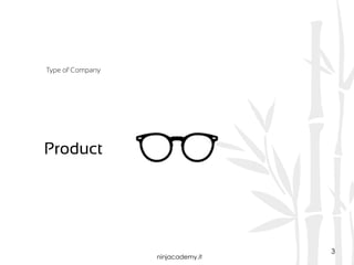 ninjacademy.it
3
Product
Type of Company
 