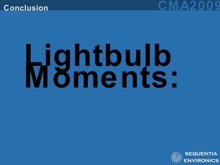 Lightbulb Moments: 